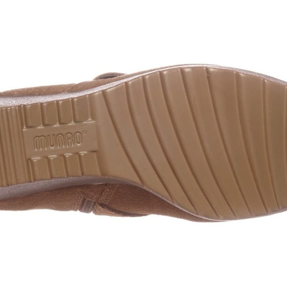 New Munro Wedge Suede Leather Boots - Picture 4 of 5